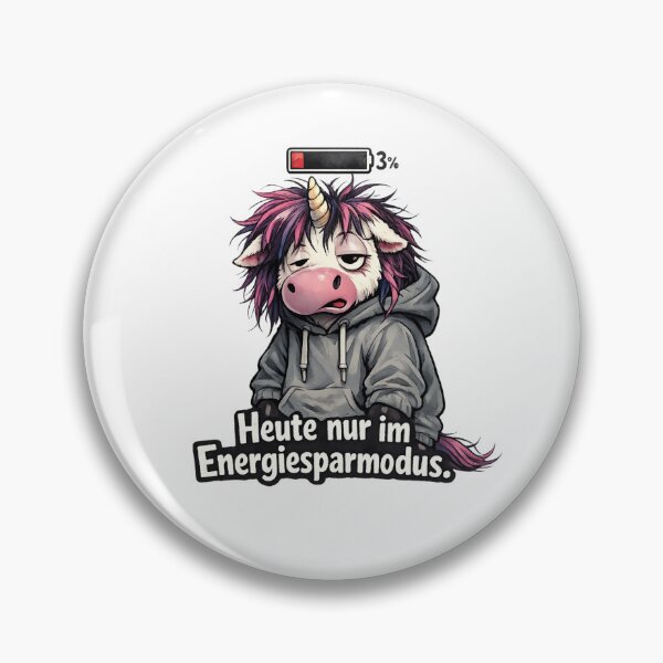 Item preview, Unicorn in Power Saving Mode – Cute but Tired designed and sold by Tinosshop.