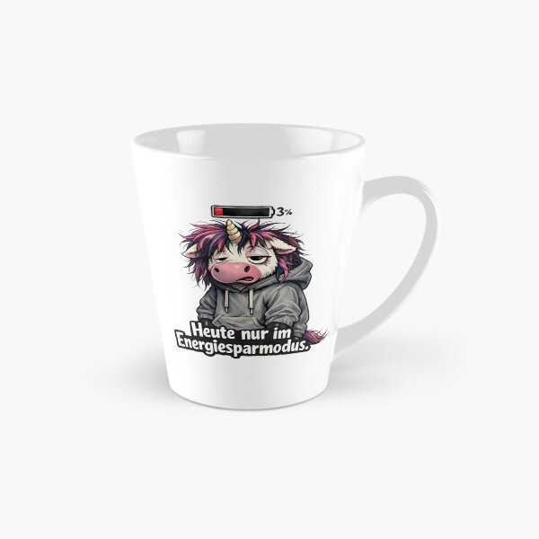 Item preview, Unicorn in Power Saving Mode – Cute but Tired designed and sold by Tinosshop.