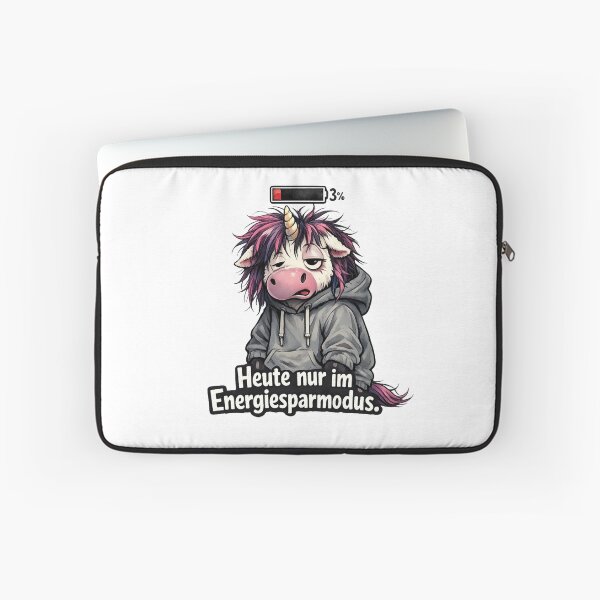 Item preview, Unicorn in Power Saving Mode – Cute but Tired designed and sold by Tinosshop.