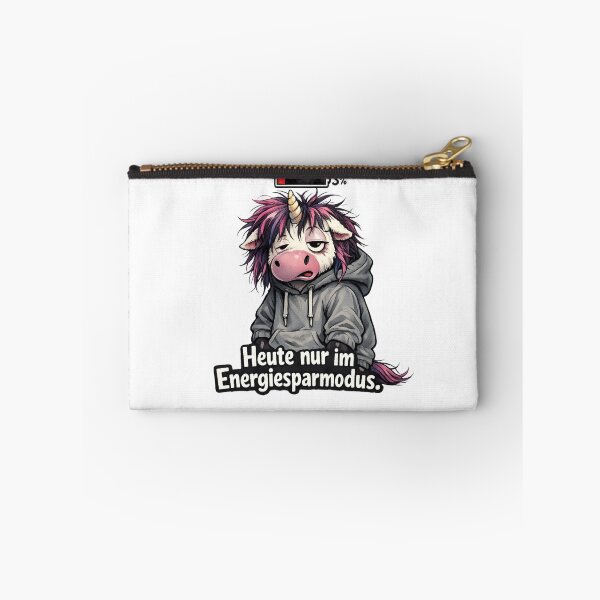 Item preview, Unicorn in Power Saving Mode – Cute but Tired designed and sold by Tinosshop.