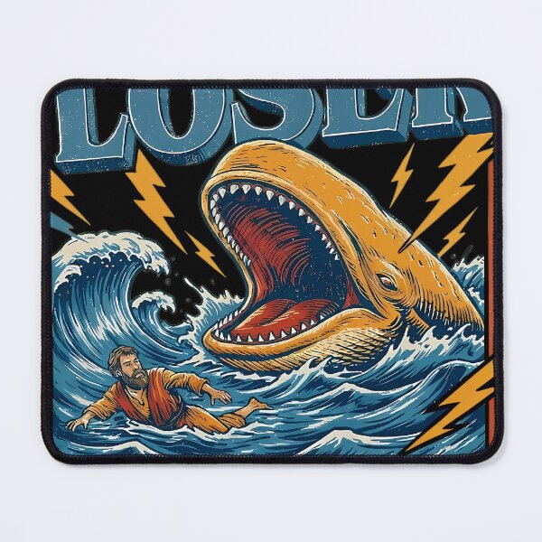 Item preview, Get In Loser Were Doing Gods Will Jonah and the Whale designed and sold by AlvinObrien.