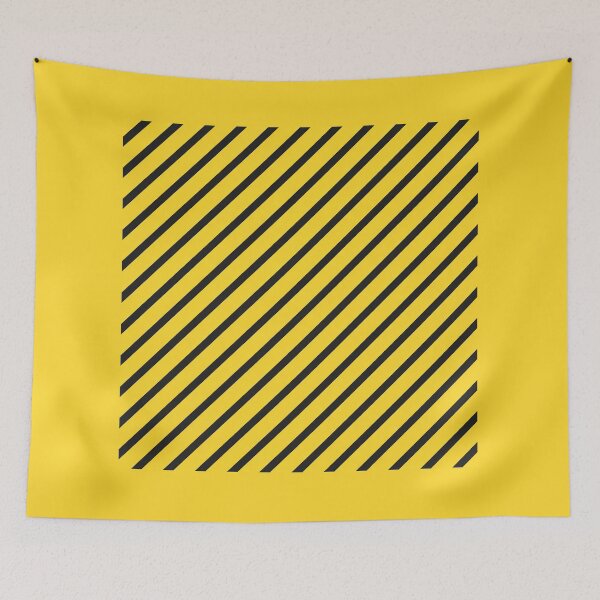 Item preview, Yellow and Black Diagonal Line Pattern designed and sold by DrizzyV.