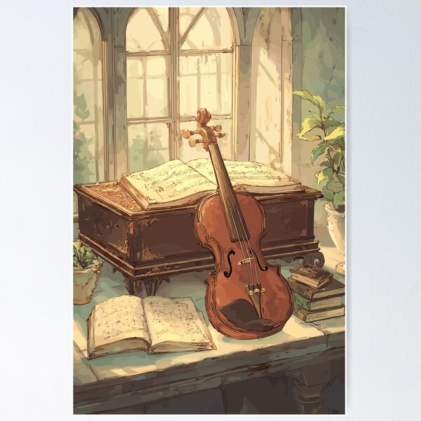 Item preview, Melodic Study Classical Instrument Light Academia designed and sold by bapupa.