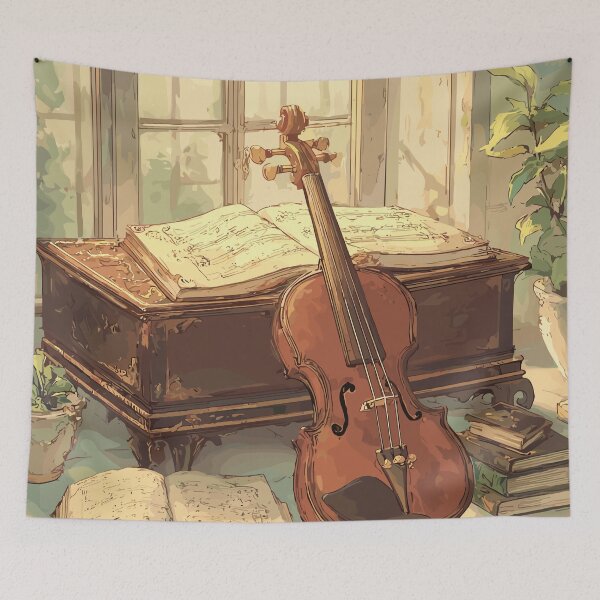 Item preview, Melodic Study Classical Instrument Light Academia designed and sold by bapupa.