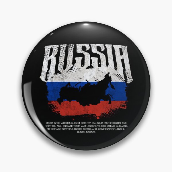 Item preview, Russia Flag Map designed and sold by Ruinn Store.