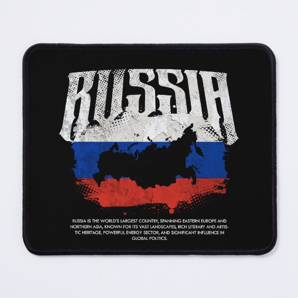 Item preview, Russia Flag Map designed and sold by Ruinn Store.