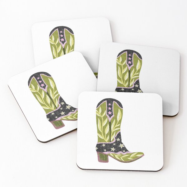 Item preview, Green cowgirl boot designed and sold by pinkyfish1010.