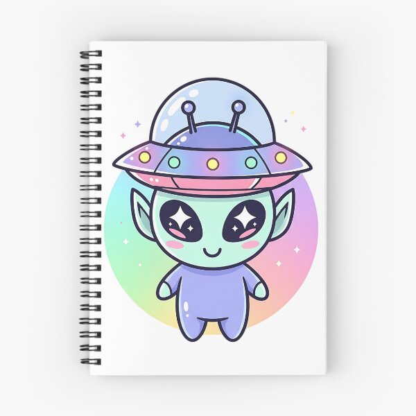 Item preview, cute alien cartoon with pastel neon colors designed and sold by iwzzuel.