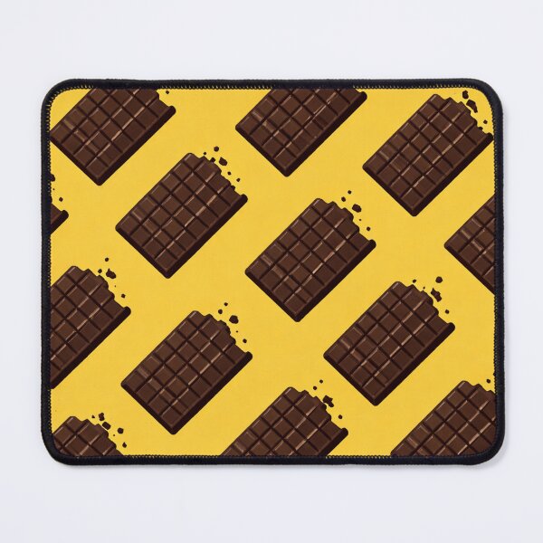 Item preview, Chocolate Bar Seamless Pattern – Sweet Minimal Food Design on Yellow designed and sold by DrizzyV.