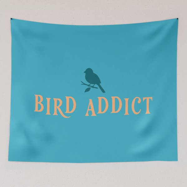 Item preview, Bird Addict – Minimal Birdwatching Typography with Perched Bird Icon designed and sold by donwillisjrart.