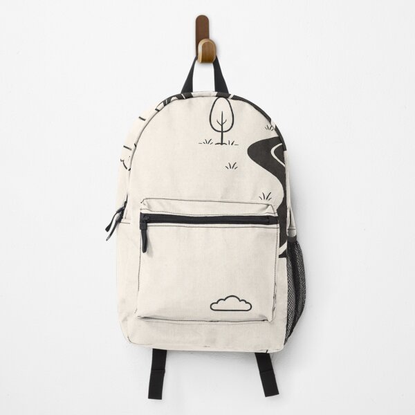 Item preview, Minimalist Road Illustration on Beige – Simple Line Landscape Art designed and sold by DrizzyV.