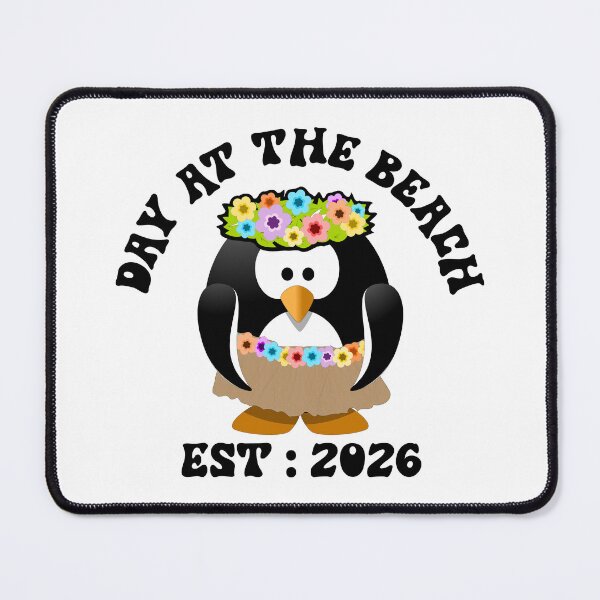Item preview, Cute Hula Penguin Day at the Beach 2026 Funny Summer Art designed and sold by PixelWaveBD.