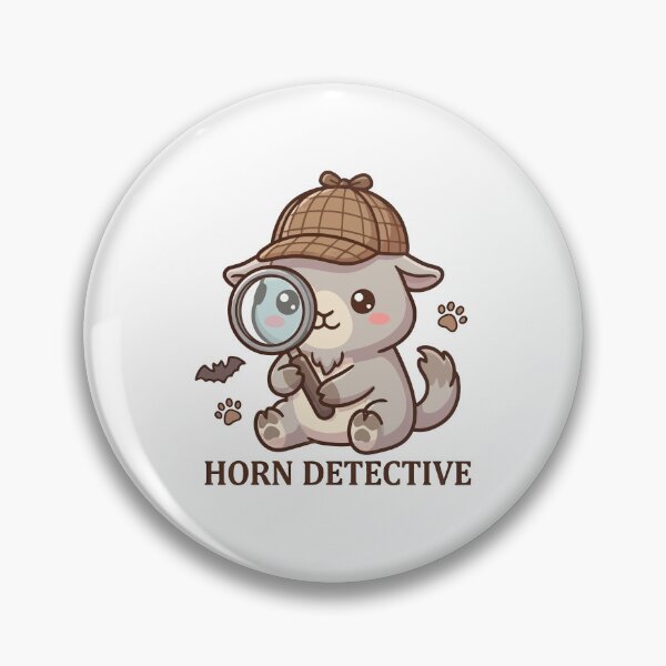 Item preview, Mystery Solver Goat Detective Chibi designed and sold by minscw.