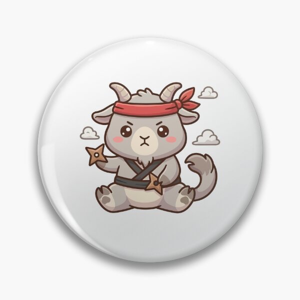 Item preview, Stealthy Ninja Goat Warrior Chibi designed and sold by minscw.