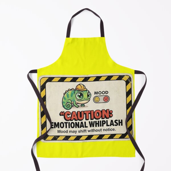 Item preview, Caution Emotional Whiplash Kawaii Chameleon designed and sold by Visual Dept..