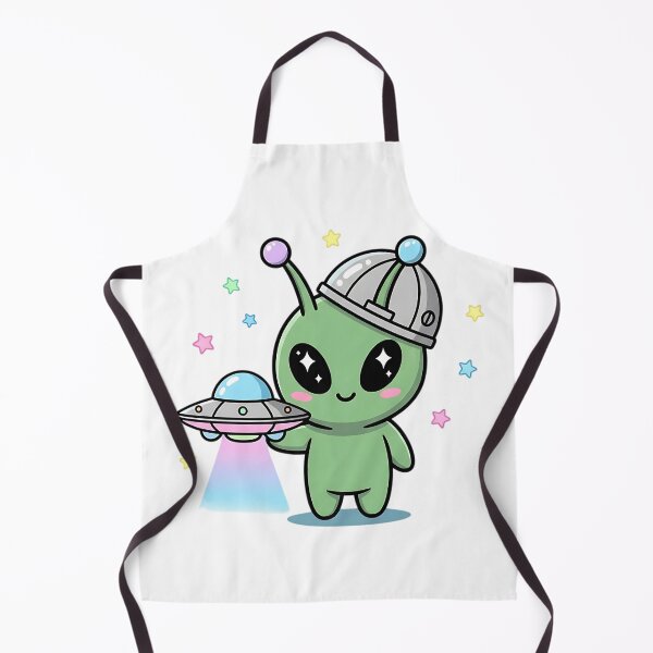 Item preview, Chibi Alien with Rainbow UFO designed and sold by iwzzuel.
