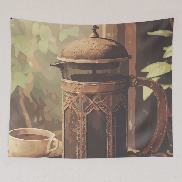 Item preview, Morning Ritual Coffee Press Light Academia designed and sold by bapupa.