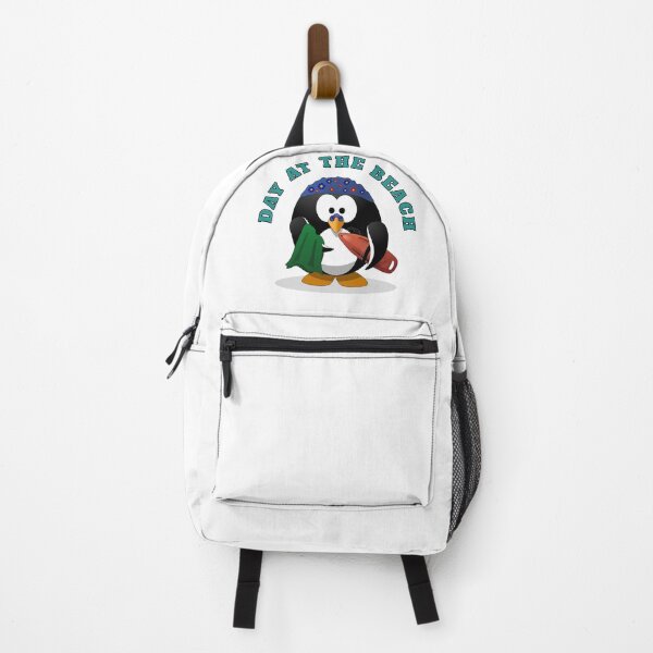 Item preview, Day at the Beach Lifeguard Penguin Cute Summer Vacation Art designed and sold by PixelWaveBD.