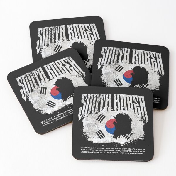 Item preview, South Korea Flag Map designed and sold by Ruinn Store.