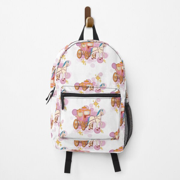 Item preview, White Horse Pulling a Fairytale Carriage – Cute Illustration designed and sold by iamKRUK.