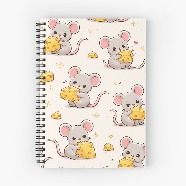 Item preview, Cute Mouse with Cheese Seamless Pattern – Playful Animal Illustration designed and sold by DrizzyV.