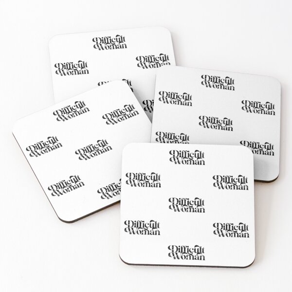 Item preview, Difficult Woman Minimalist Typography Statement Design designed and sold by TomoMadeIt.