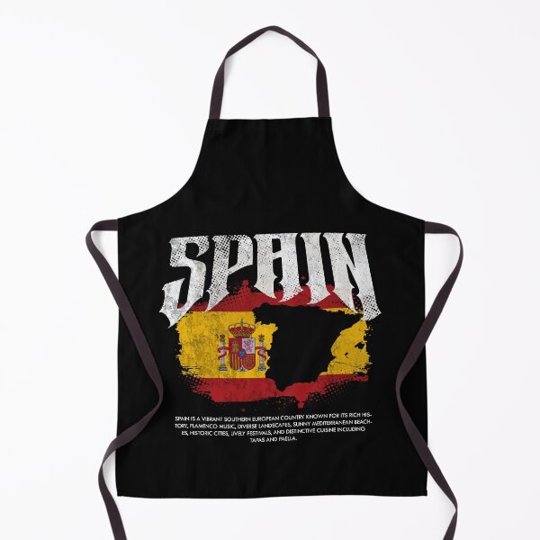 Item preview, Spain Flag Map designed and sold by Ruinn Store.