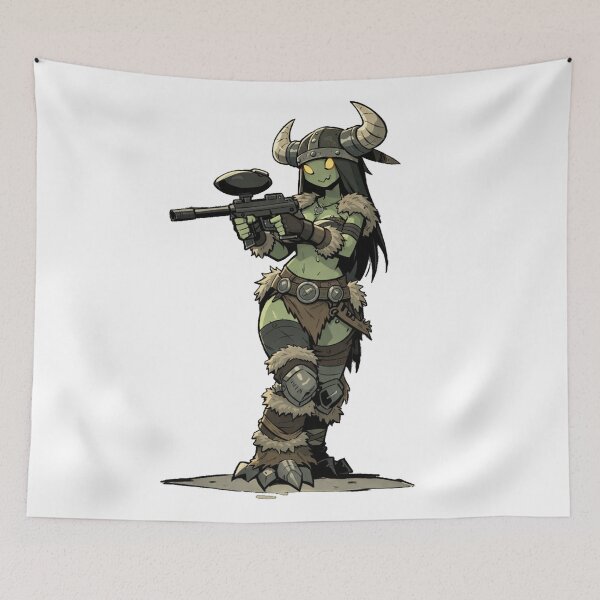 Item preview, Cartoon Viking paintball demon designed and sold by PaintballCrew.