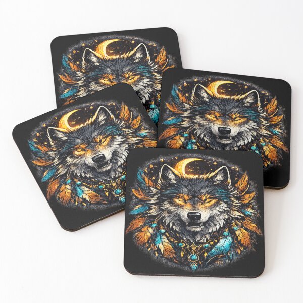 Item preview, Mystic Moon Wolf Spirit designed and sold by myforestfog.