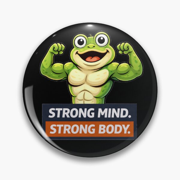 Item preview, Strong Mind Strong Body Frog Fitness designed and sold by the-dovlat.