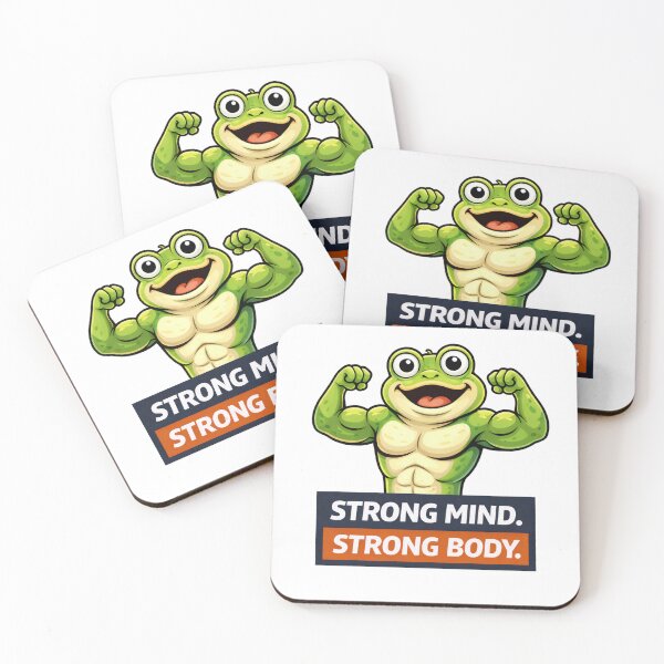 Item preview, Strong Mind Strong Body Frog Fitness designed and sold by the-dovlat.