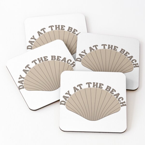 Item preview, Day at the Beach Sea Shell Minimalist Coastal Aesthetic Art designed and sold by PixelWaveBD.