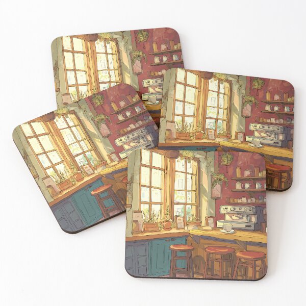 Item preview, Sunlit Study Cozy Cafe Light Academia designed and sold by bapupa.