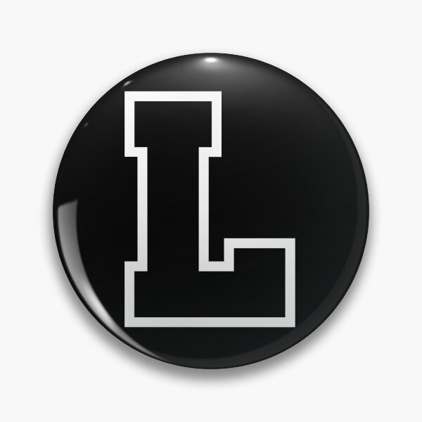 Item preview, Bold Geometric Letter L Monogram Black Circular Art designed and sold by stickerorange.