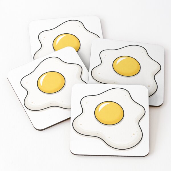 Item preview, Cute Fried Egg Illustration - Minimal Food Art Sunny Side Up Design designed and sold by TTStudio.