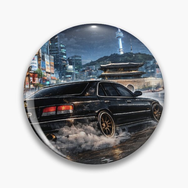 Item preview, Seoul Night Drift – VIP Sedan Neon Street Sticker designed and sold by Wander Pop Studio.