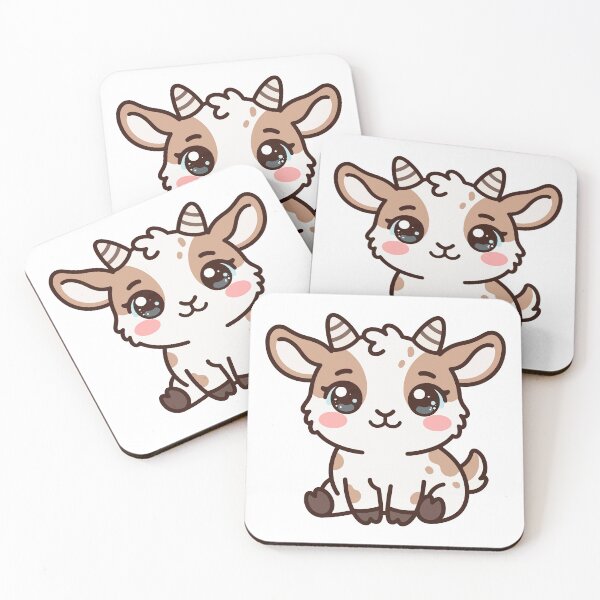 Item preview, Little Cute Baby Goat Kawaii Farm Animal designed and sold by minscw.