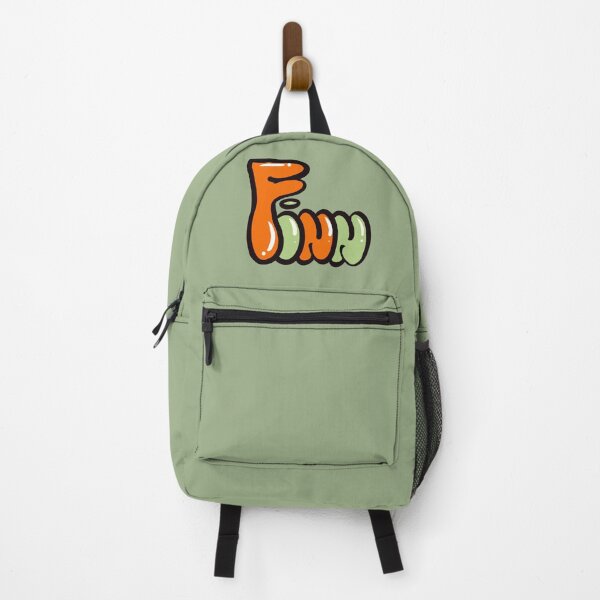 Item preview, Finn name in orange and sage green Top 10 best personalized gifts for boys and men named Finn designed and sold by Artonmytee.