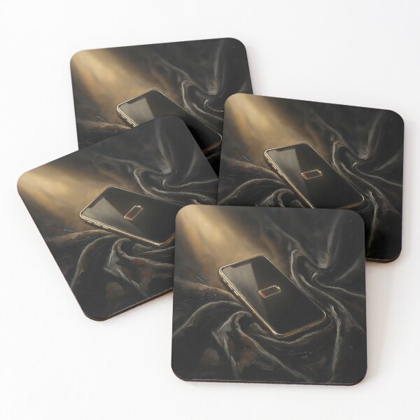 Item preview, Low Battery Phone Dramatic Oil Painting designed and sold by quibrak.