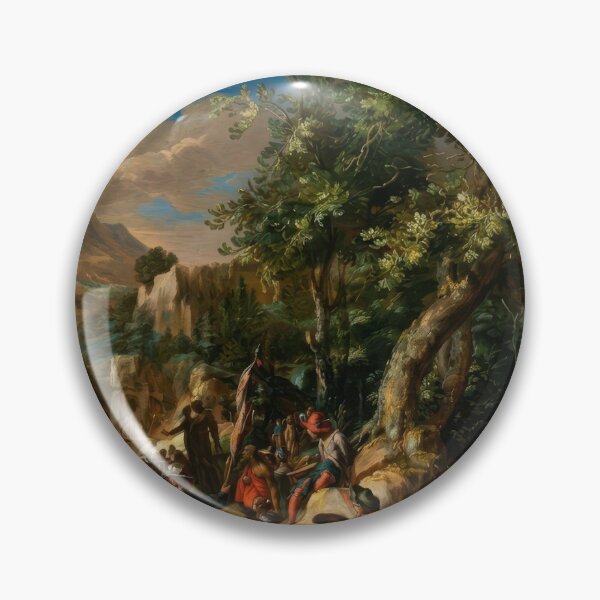 Item preview, Ruins and Figures Classical Landscape Art Print designed and sold by TheSoulOfArt.