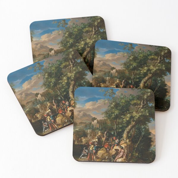 Item preview, Ruins and Figures Classical Landscape Art Print designed and sold by TheSoulOfArt.