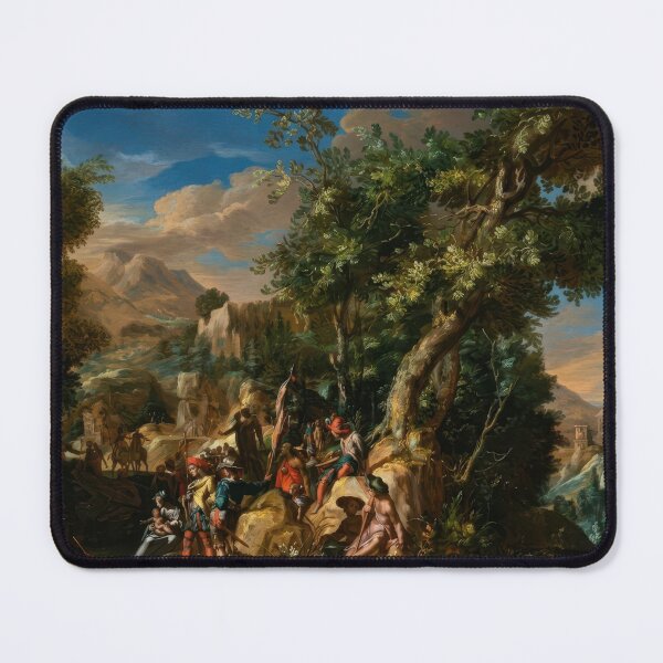 Item preview, Ruins and Figures Classical Landscape Art Print designed and sold by TheSoulOfArt.