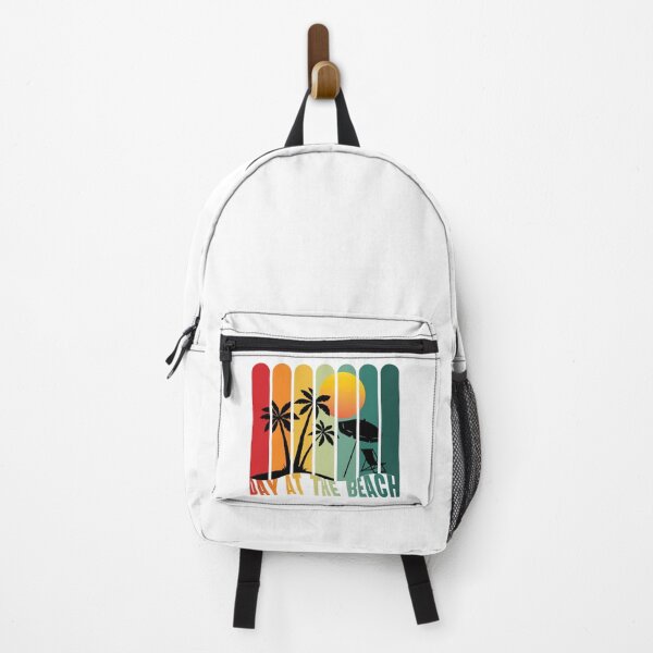 Item preview, Day at the Beach Retro Sunset Vertical Stripe Summer Art designed and sold by PixelWaveBD.