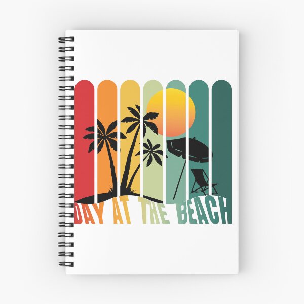 Item preview, Day at the Beach Retro Sunset Vertical Stripe Summer Art designed and sold by PixelWaveBD.