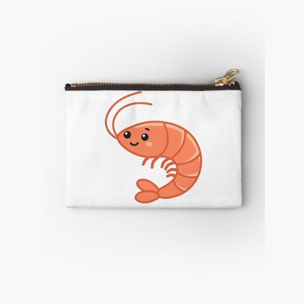 Item preview, Happy Little Shrimp - Cute Seafood Kawaii Art designed and sold by minscw.