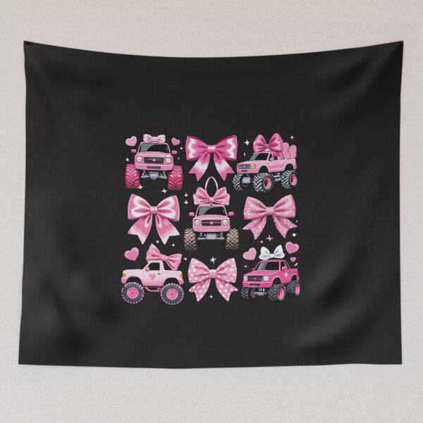 Item preview, Pink Monster Truck – Cute Off Road Big Wheel Graphic designed and sold by kiralynstration.