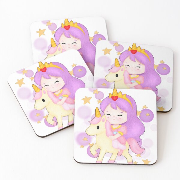 Item preview, Smiling Princess on a Horse – Cute Illustration designed and sold by iamKRUK.