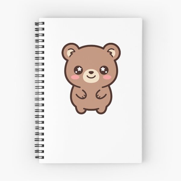 Item preview, Sparkle Eyes Teddy Bear - Cute Brown Bear Kawaii designed and sold by minscw.