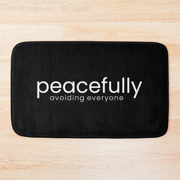 Item preview, Peacefully Avoiding Everyone – Minimal Introvert Typography Shirt designed and sold by PixelPlush.