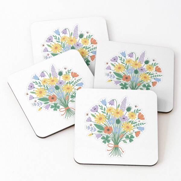 Item preview, Wildflower Bouquet Illustration Sticker designed and sold by Zenx36.